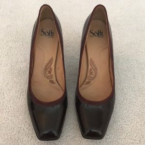 Maroon Patent Heels